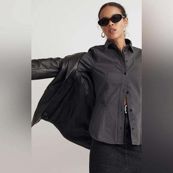 Madewell Darted Button-Up Shirt in (Re)generative Chino - Picture 1 of 7